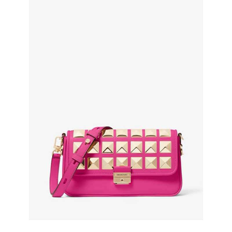 MK bradshaw small studded leather shoulder and sling