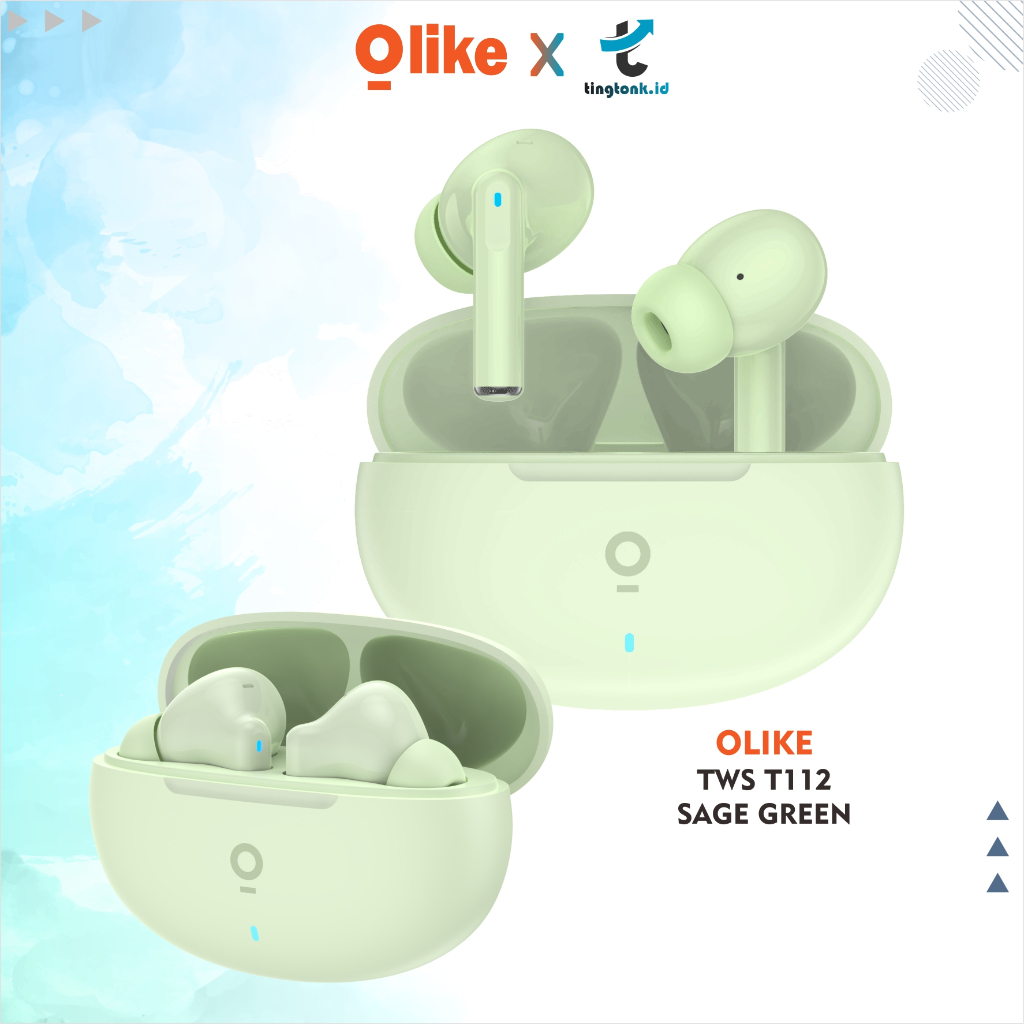 Olike True Wireless Bluetooth Earphone Earbuds TWS T112 HEADSET T103 ORIGINAL HANDPHONE LAPTOP OPPO 