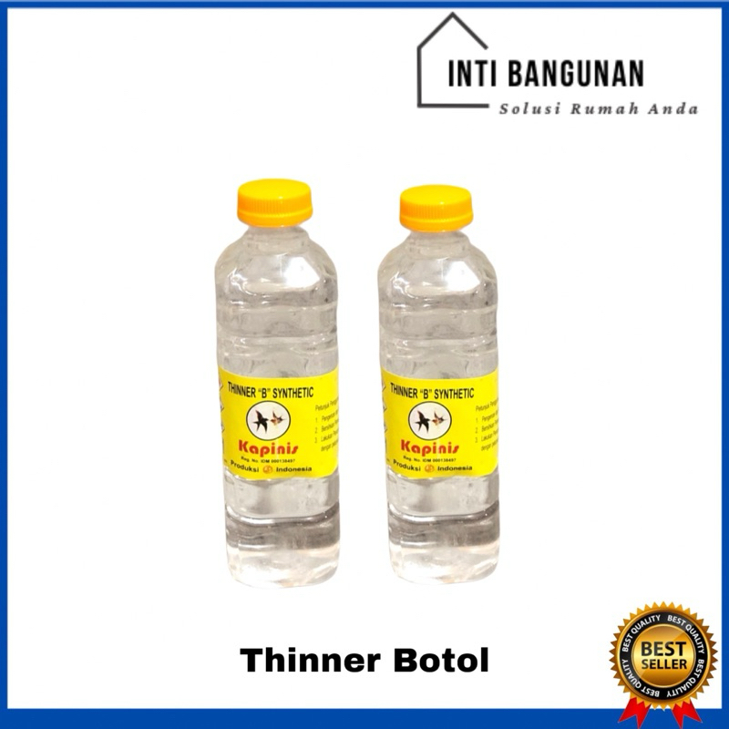 Thinner Prisma 300ml Botol Plastik Thinner B Synthetic Pengencer / Pelarut Cat Minyak Kayu Besi