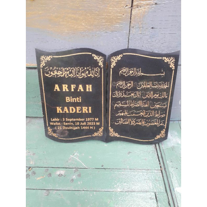 

papan nama nisan 25x30