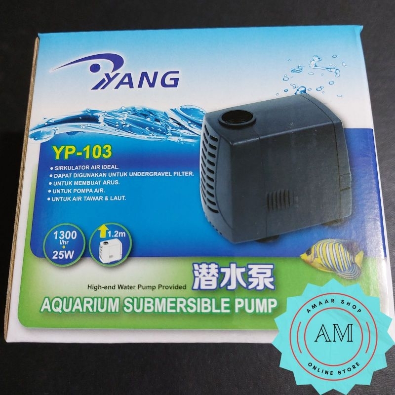 POMPA AKUARIUM YANG YP-103 / MESIN KOLAM YANG YP - 103 / MESIN AQUARIUM YANG YP 103 /  POND PUMP YAN