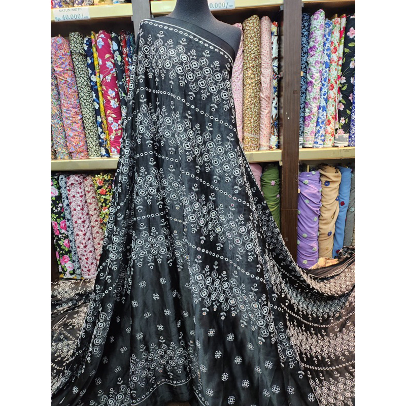 CRADENZA SILK EMBRO/BAHAN KAIN CRADENZA SILK BORDIR/KAIN SATIN CRADENZA BORDIR