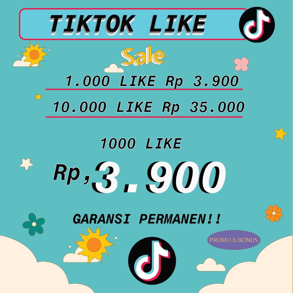 Like Tiktok LIKE VIP PERMANEN Termurah