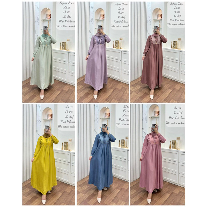 [TERMURAH]SAFANA DRESS | DRESS SAFANA | GAMIS SAFANA