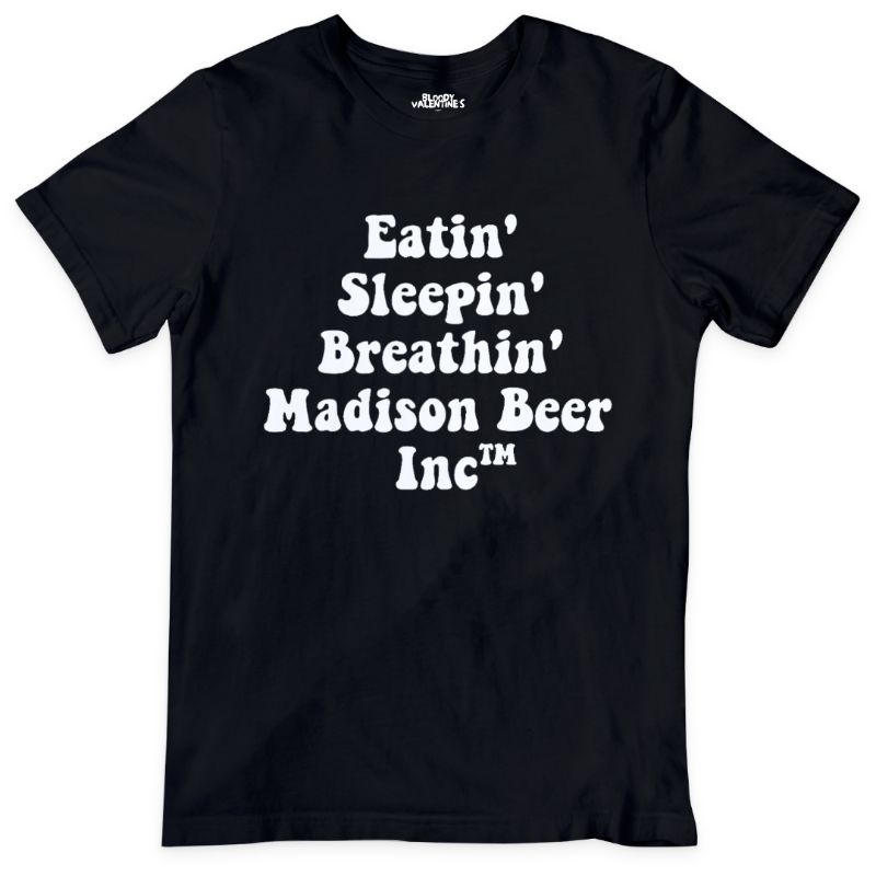 Madison Beer Eatin' Sleepin' Breathin' Inc T-Shirt / Kaos Band Musik Murah POP Alternative