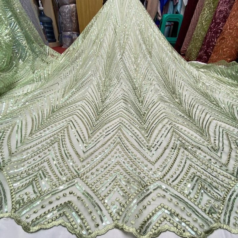 BRANDS FESTIVAL Tile Payet mutiara Bahan kebaya Brokat swaroski payet