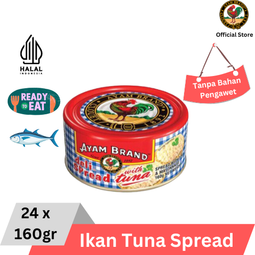 

Ayam Brand - Ikan Tuna Kaleng Spread Selai Mayonaise 24 pcs 160gr