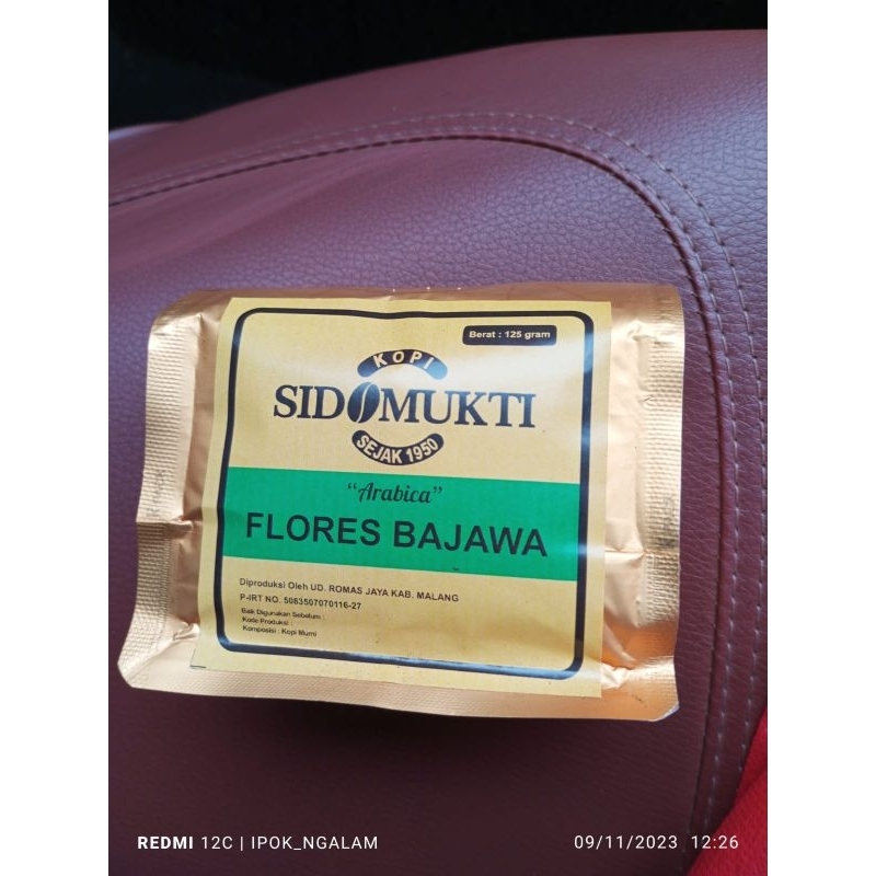 

Kopi 100% Arabika Sidomukti Flores Bajawa 125gr