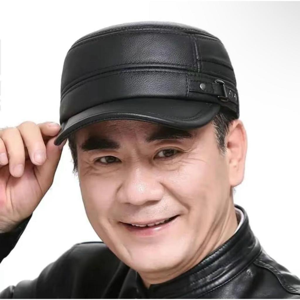 Topi Komando Kulit Pria Wanita Newsboy Hats Sailor Military Hats Pelaut kekinian