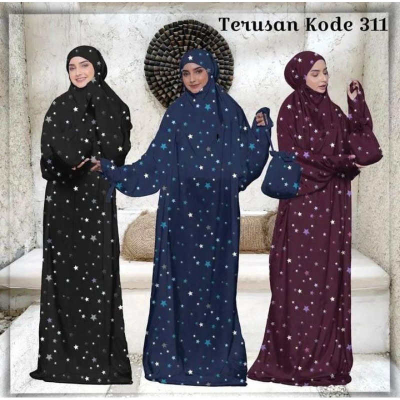 Mukena terusan hadramaut