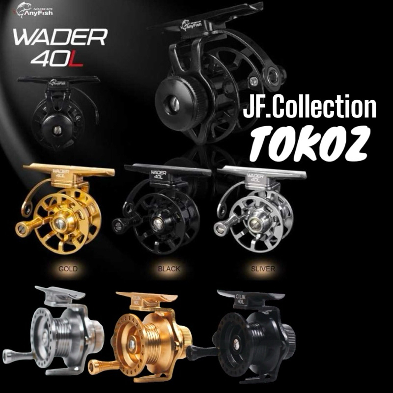 REEL ANYFISH wader reel tokoz murah reel tokoz metal reel tegek rel tokos wader 40L