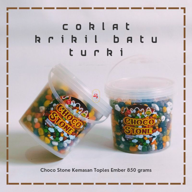 

Coklat kerikil turki 850gr ember choco stone