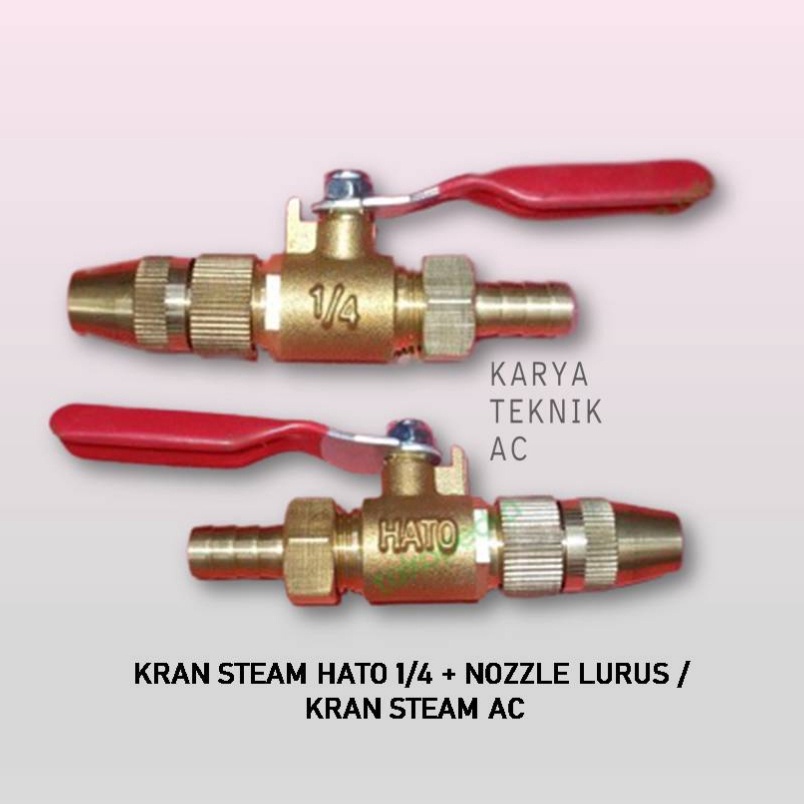 WEq KRAN STEAM HATO 14  NOZZLE LURUS  KRAN STEAM AC