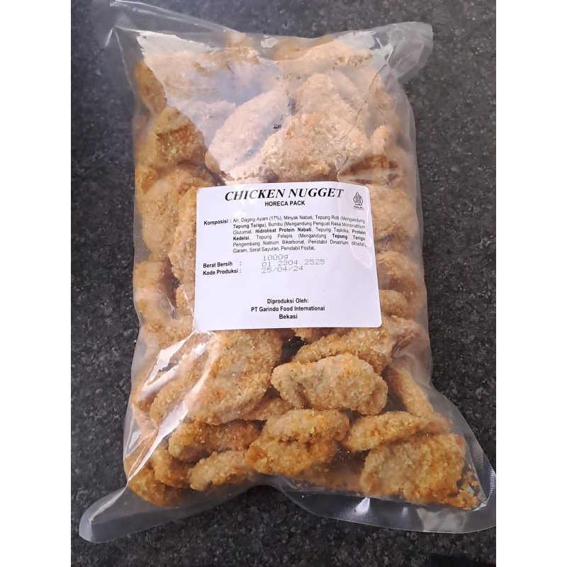 

Garindo Chicken Nugget Horeca Pack 1kg Murah