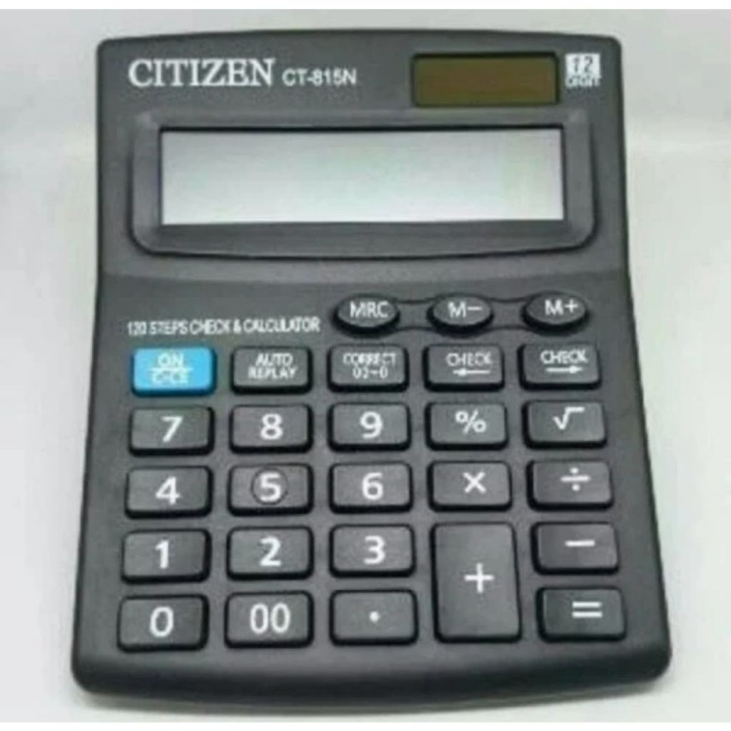 

Kalkulator Citizen CT-815 12 Digit / 2 Power / Check And Correct / Replay / CT - 815