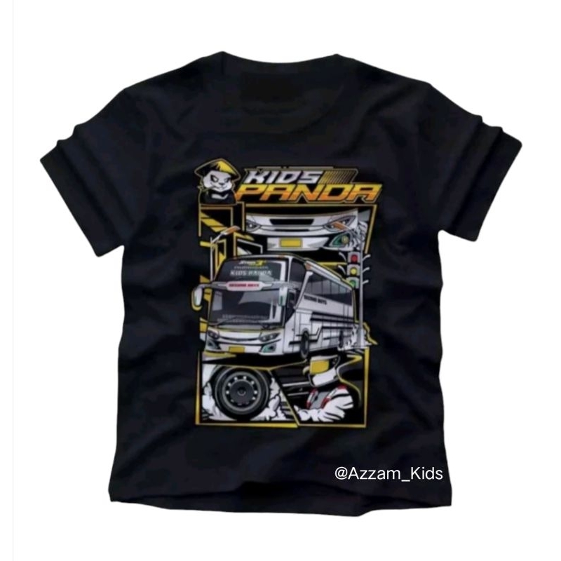 Kaos distro Anak Kids Panda Bus