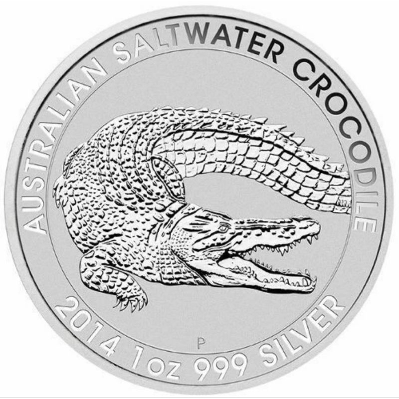 Perak Silver Coin Saltwater Crocodile 2014 1 oz