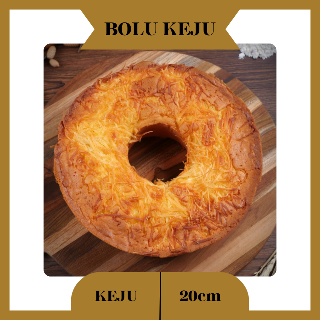 

Chiffon Cheese Cake Kue Bolu Keju Panggang Ukuran Diameter 20cm / Bol Keju / Kue Bolu