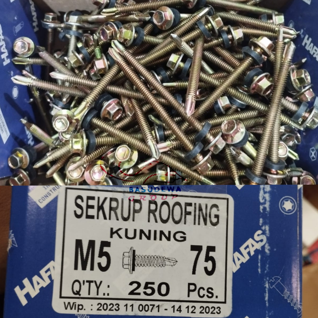 SEKRUP ROOFING M5 x 75mm / SEKRUP ROOFING 7.5cm / SEKRUP ROOFING 3"