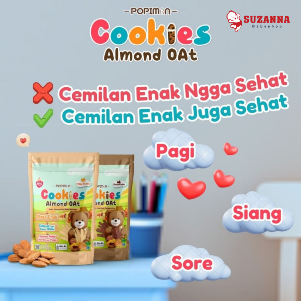 

Popimon Cookies Almond Oat Pouch 50g