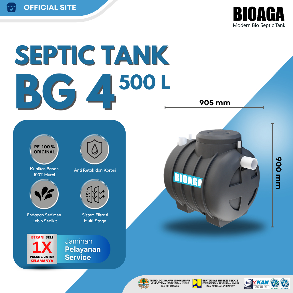 Bioaga BG 4 Bio Septic Tank Ramah Lingkungan