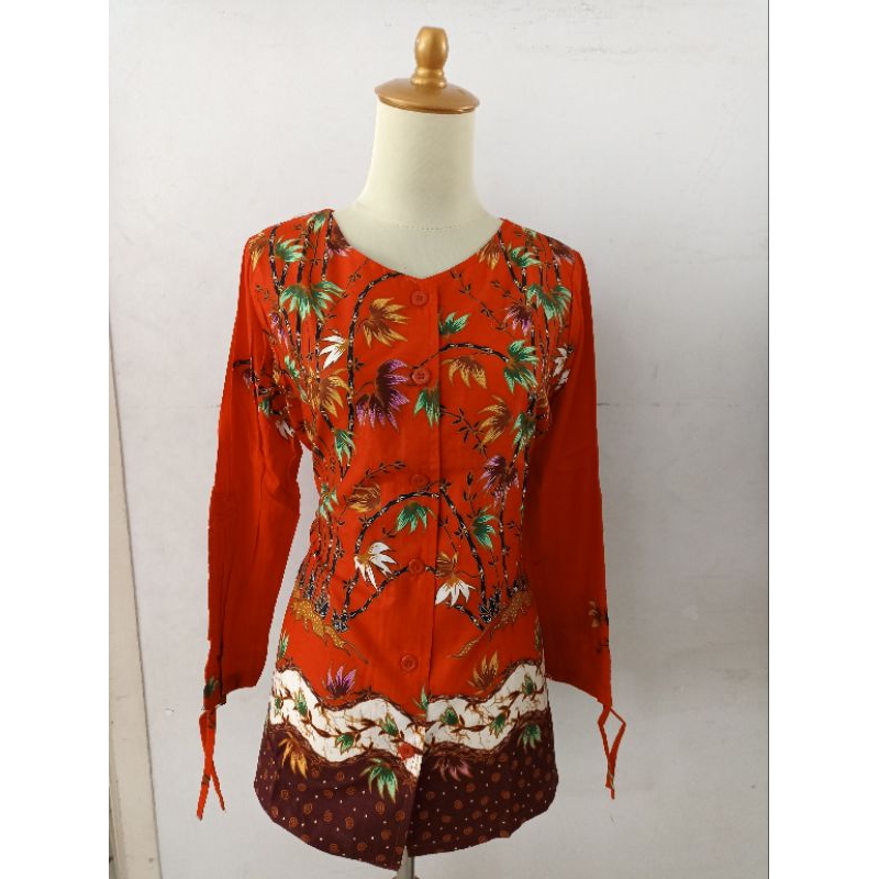 KHUSUS BLUS BATIK MURAH WANITA PREMIUM 894HM510 ONLY SIZE M
