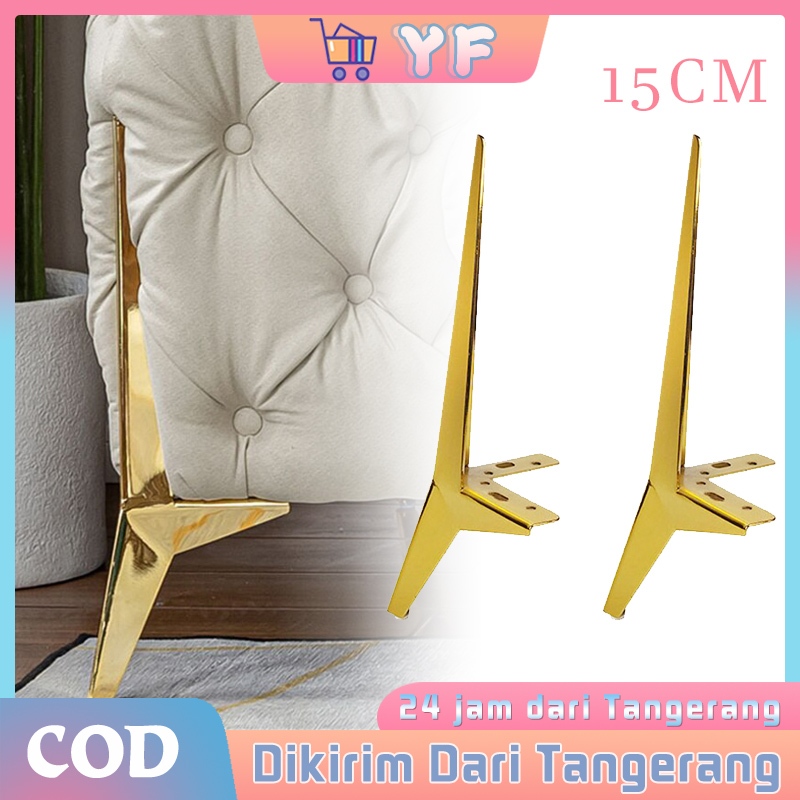 Kaki Besi Sofa Gold Kaki Kursi Besi Kuat Multifungsi Kaki Sofa Miring