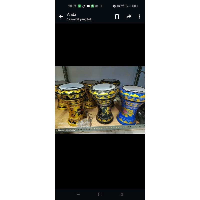 Darbuka anak (darbuka mainan anak)