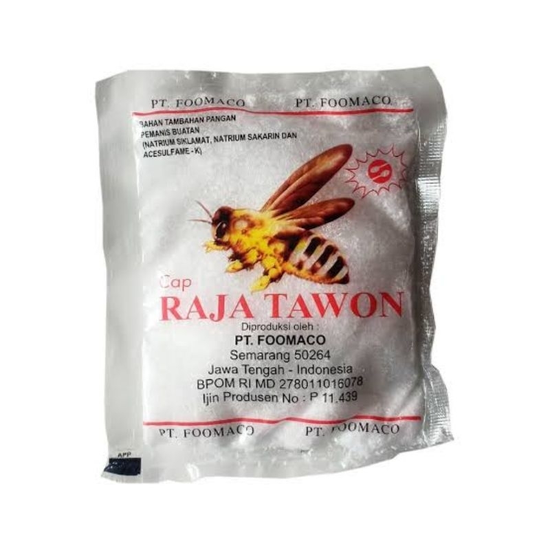 

Sari manis cap tawon sakarin pemanis buatan 1biji 20g