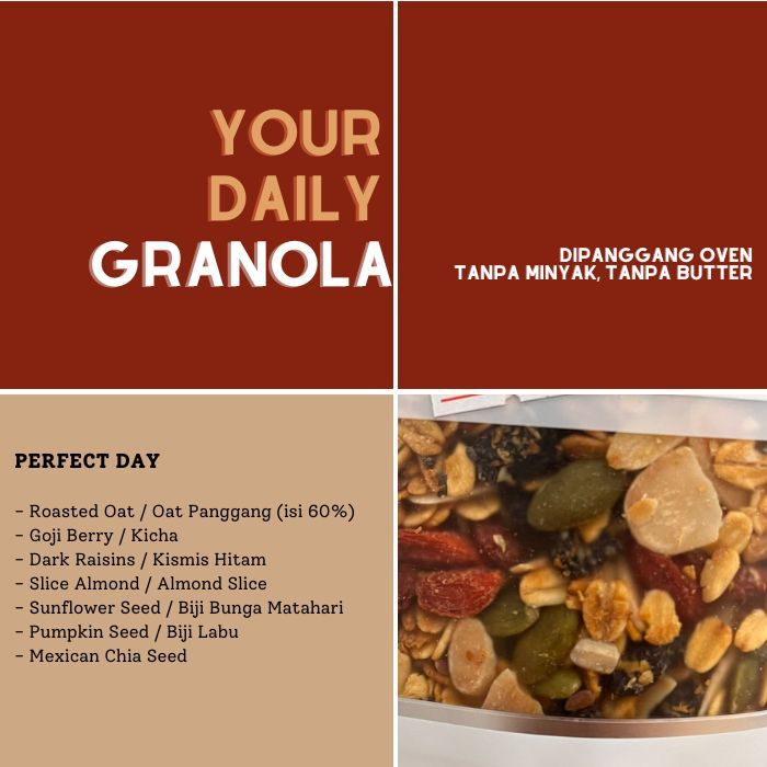 

YDG Perfect Day Crispy Roasted Granola (granola oatmeal panggang)