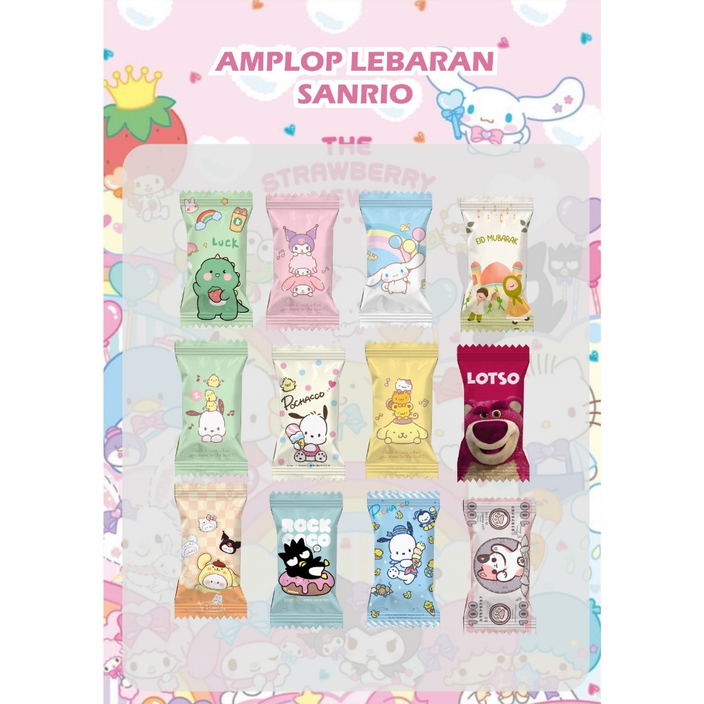 

Amplop Lebaran Bentuk Permen Lucu Sanrio (ISI 10) Model Baru 2024 Viral