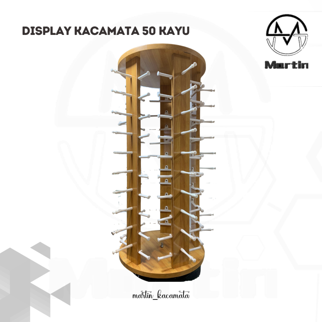 DISPLAY KAYU ISI 50 KACAMATA