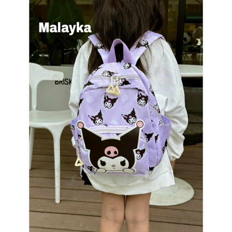 Tas perempuan Kuromi tas karakter melody lucu ransel sekolah anak perempuan tas jalan jalan
