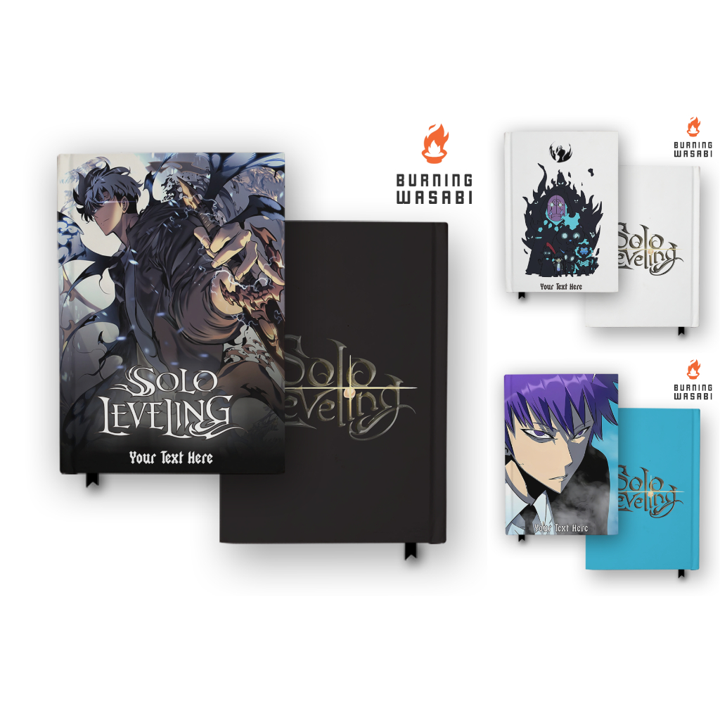 

Notebook Solo Leveling Manhwa Custom Nama Diary Gift Jurnal Agenda Burning Wasabi Hardcover A5 A6