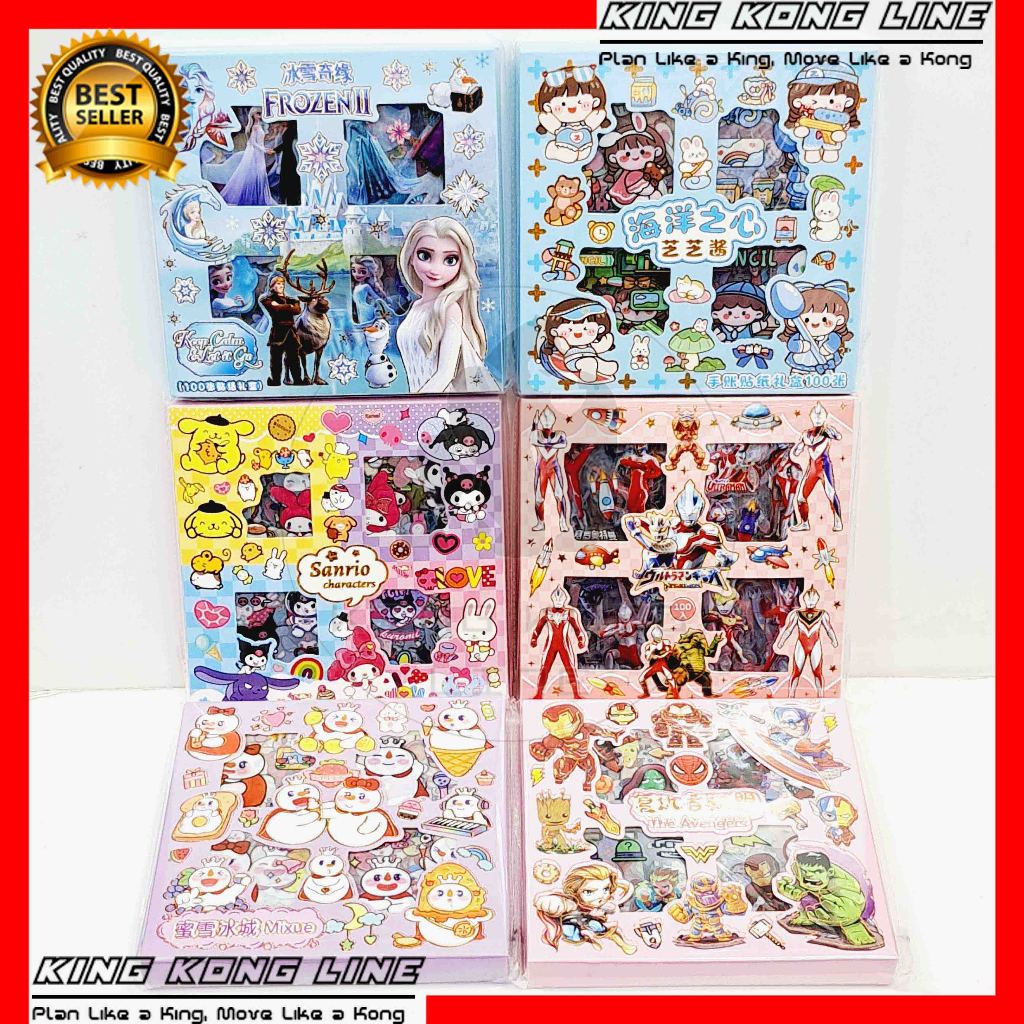 

Sticker Pack Momo Senmu Aesthetic 2D Anti Air Waterproof 100PCS 0326