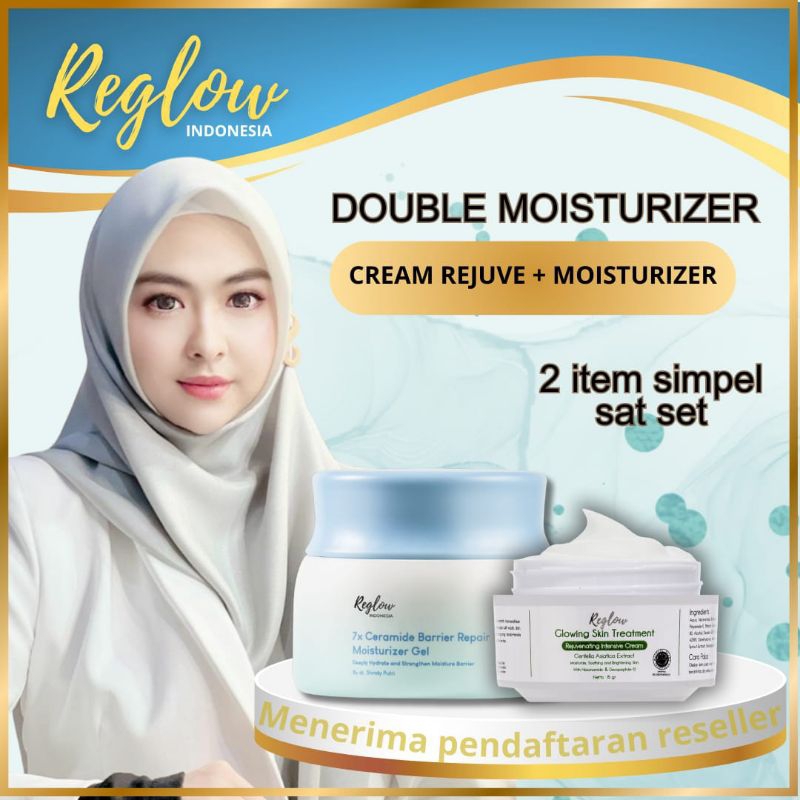 COD BISA - SBS8 Reglow Skin Barrier Skincare Double Moisturizer  7× ceramide Barrier Repair by dr. S