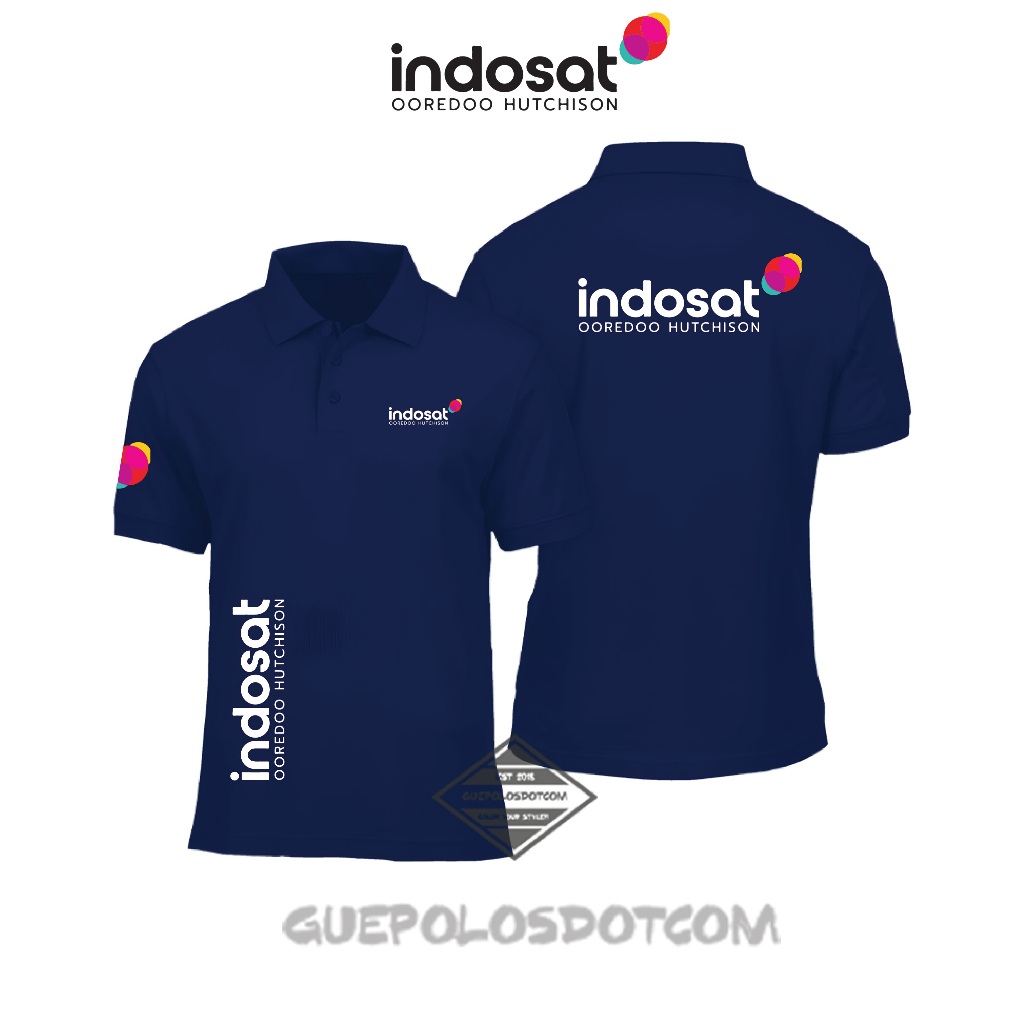 POLOSHIRT KERAH INDOSAT OOREDOO HUTCHISON MURAH - poloshirt indosat ooredoo hutchison murah - guepol