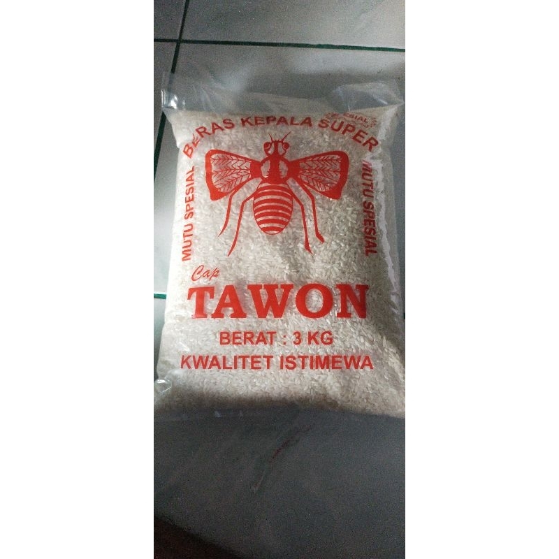 

BERAS CAP TAWON TIMBANGAN 3KG