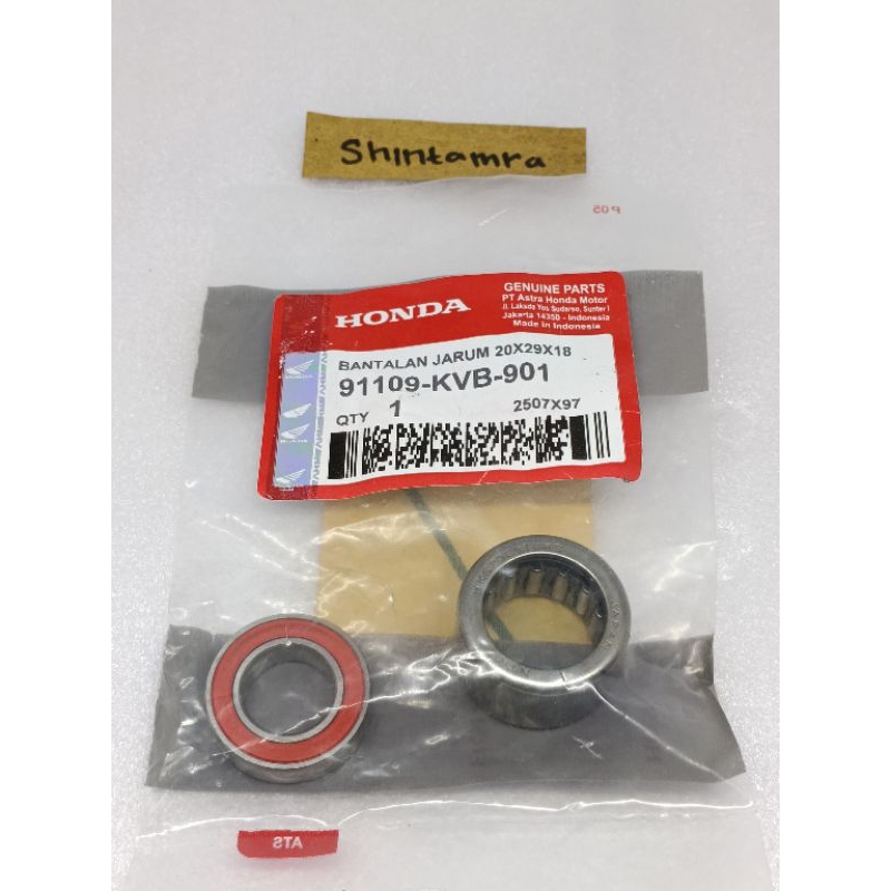 Bearing Laher Pully plus laher Needle 20x29x18 KVB Beat Karbu Scoopy karbu Spacy karbu Vario karbu B