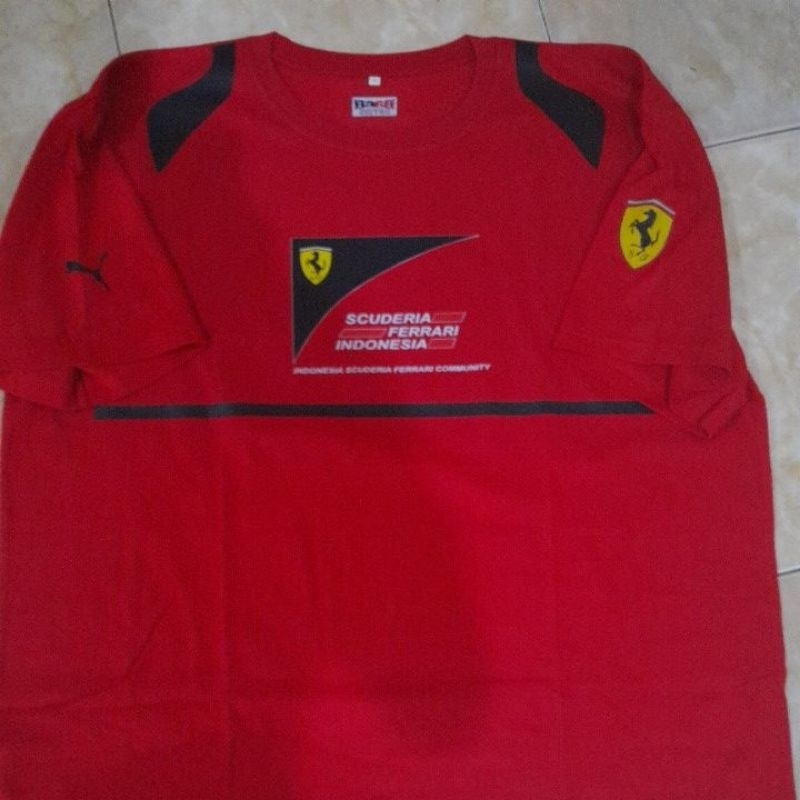 kaos baju pria Ferrari big size