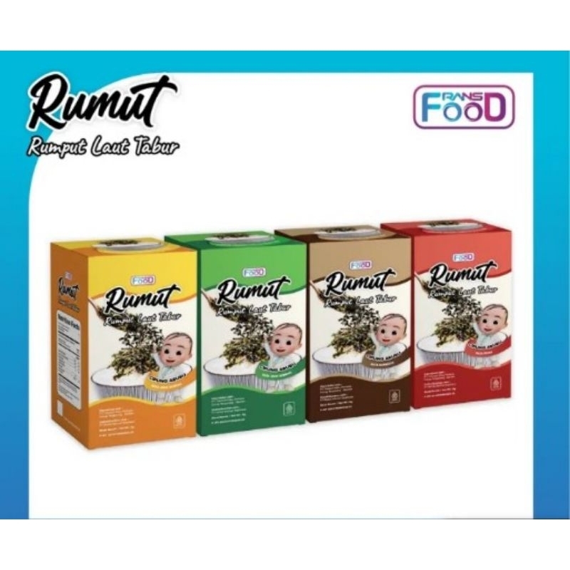 

Rumut Tabur by Rans (Cemilan Rumput Laut) 1box isi 12pcs