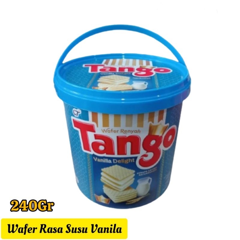 

Wafer Susu Vanilla Tango Toples Plastik 240gr Chocolate Wafer Jar