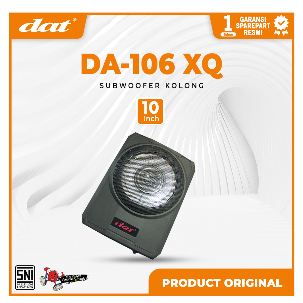 Dat Car Subwoofer DA-106XQ Speaker Kolong10 Inch Subwoofer