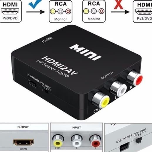 Converter HDMI to AV RCA  HDMI to AV  HDMI to RCA