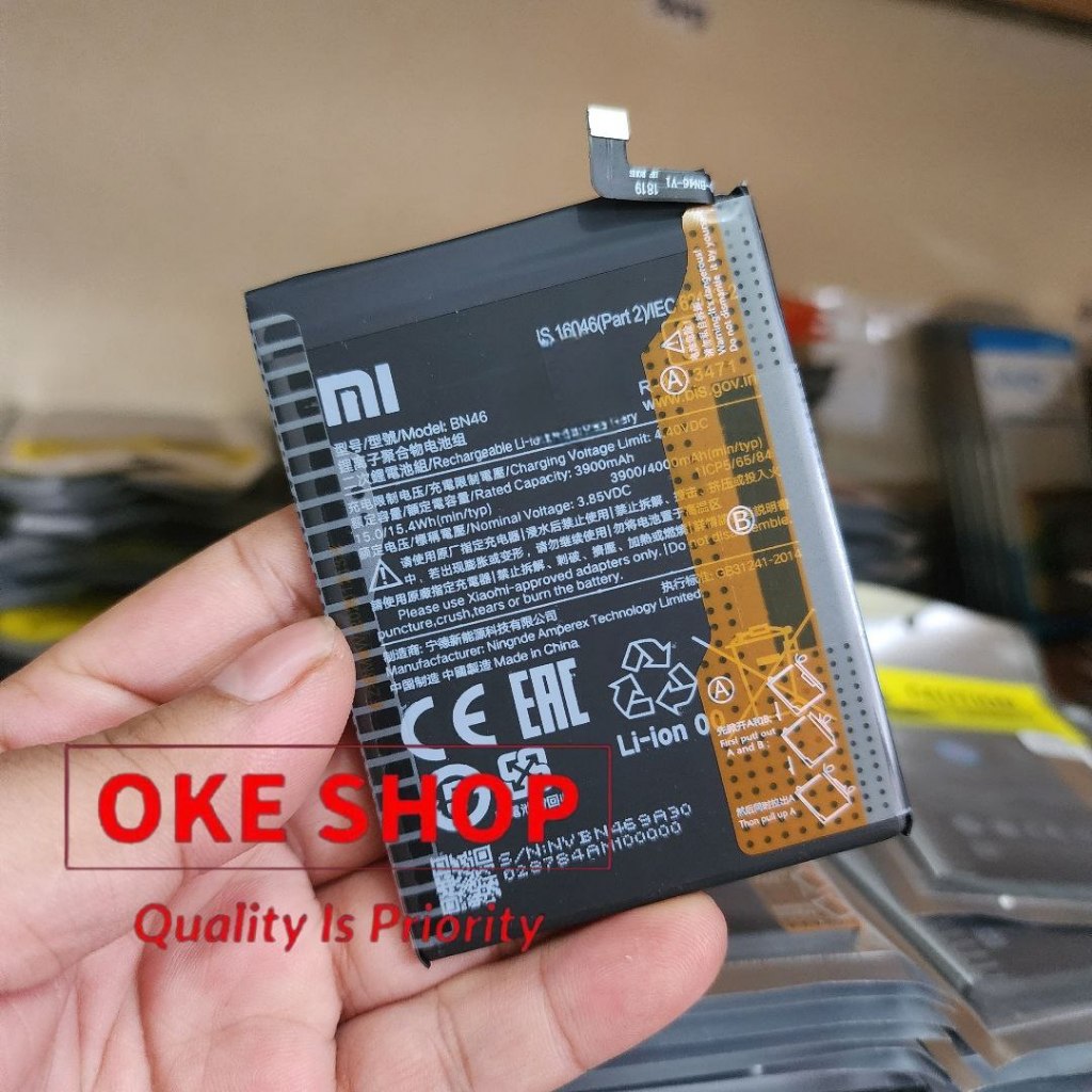 Baterai Xiaomi Redmi 7 BN46 Original Batre Batrei Batrai Battery Tanam Xiomi Redmi 7