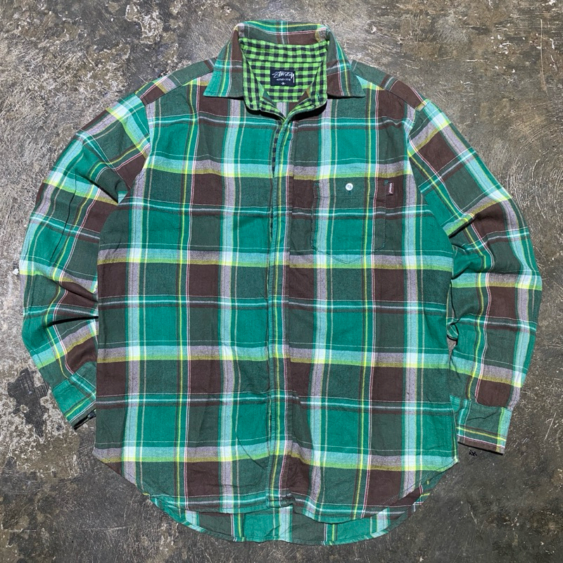 flannel stussy
