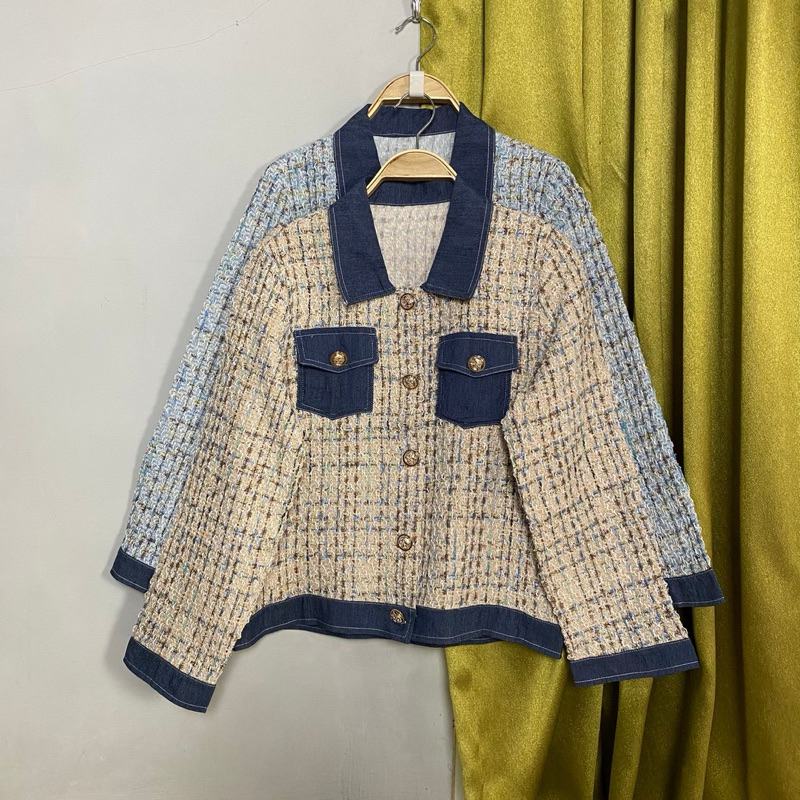 Kassie Blazer Tweed Import Premium