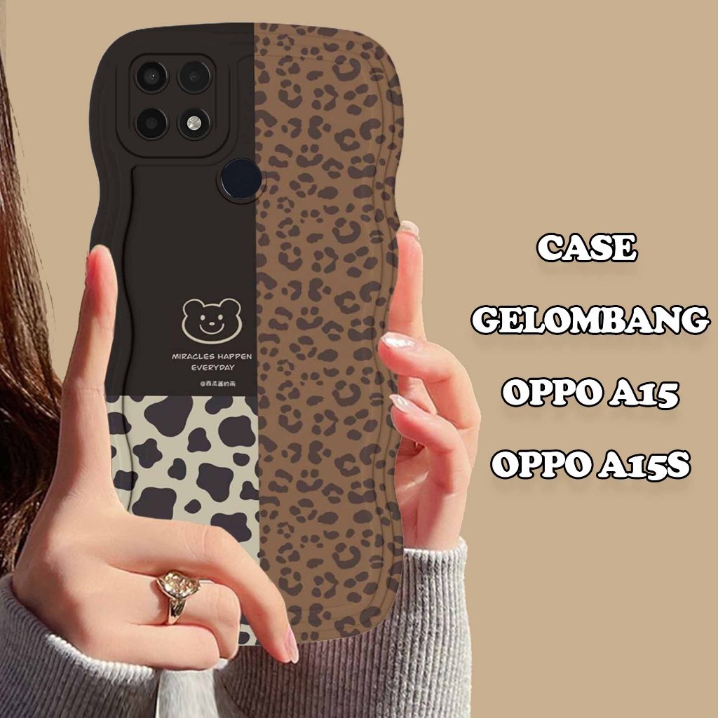 Soft Case GELOMBANG Hp Oppo A15/A15S - Oppo A15/A15S - Case Pro Camera - Fashion Case Motif Lucu - C