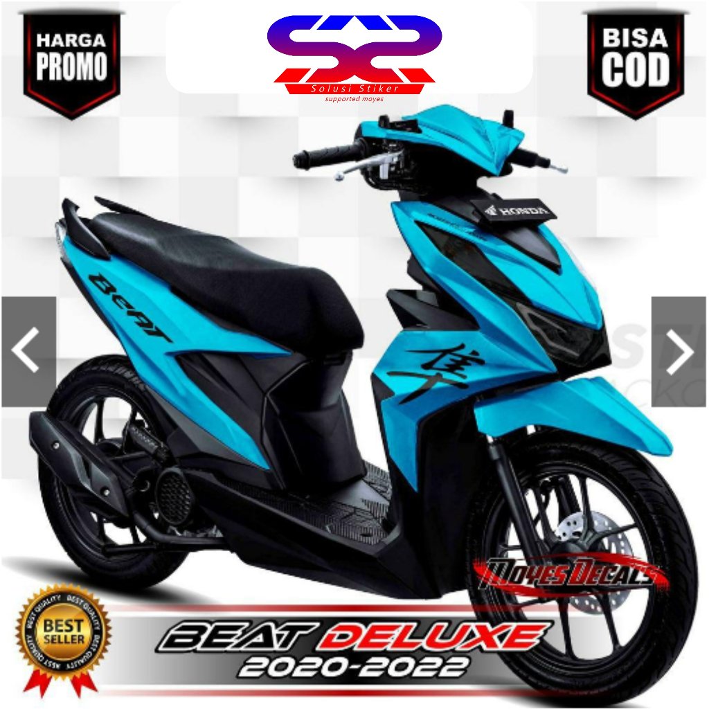 Stiker Decal Motor Beat Deluxe Variasi Fullbody Simple Keren
