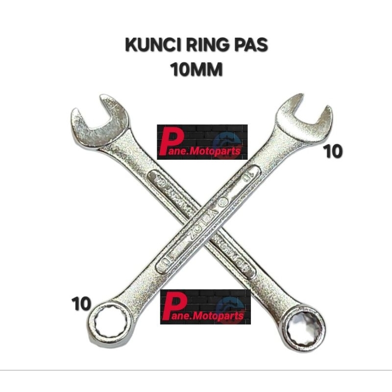 KUNCI RING PAS 10 UNIVERSAL KUNCI PEMBUKA BAUT M6 KUNCI 10MM BEST QUALITY